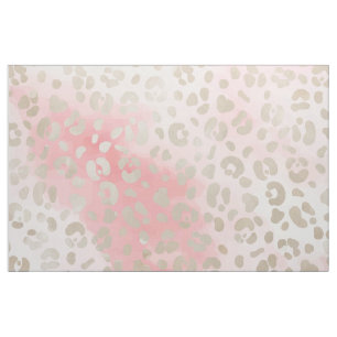Tecido Padrão de cor-de-água rosa-leopardo