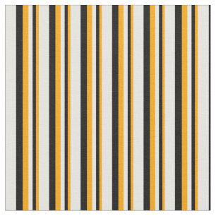 Tecido Padrão de cor laranja, preto e branco