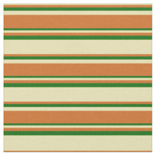 Tecido Padrão de cor verde-tan, chocolate e verde-escuro