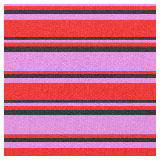 Tecido Padrão de cor violeta, vermelho e preto (Detalhe)