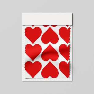 Tecido Padrão de Coração Vermelho, Romântico, Amor
