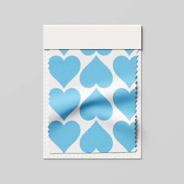 Tecido Padrão de Corações Azuis, Romântico, Amor (Criador carregado)