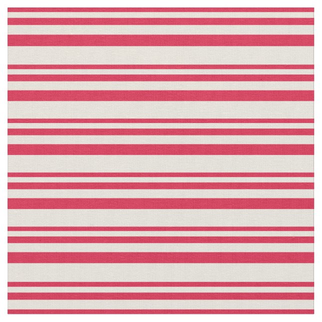 Tecido Padrão de Crimson & Beige Striped/Linked (Detalhe)