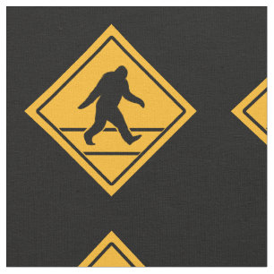 Tecido Padrão de Cruzamento do Pé Grande Sasquatch Squ
