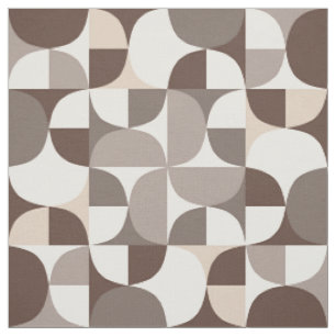 Tecido Padrão de Curvas Geométricas Retroativas - Terra B