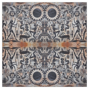 Tecido Padrão de Dançador de Kachina, Petroglicphs do Sud