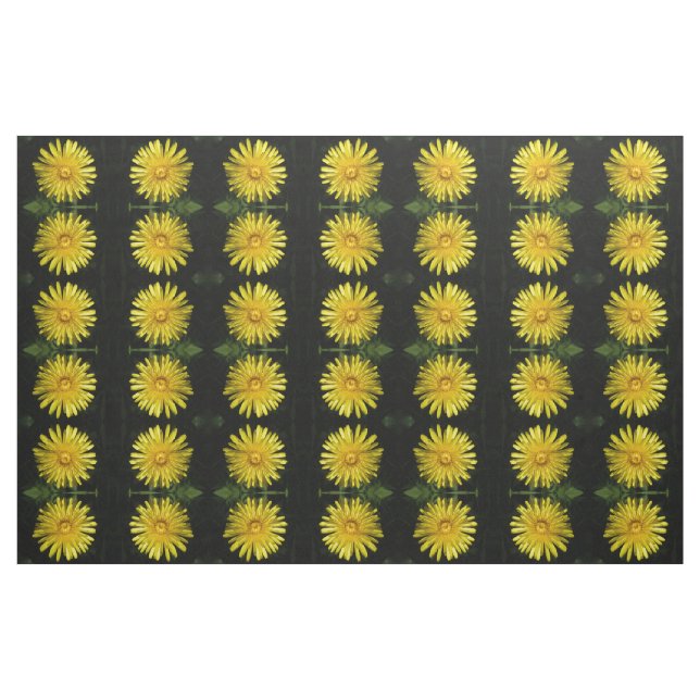 Tecido Padrão de Dandelion Floral (Fat Quarter)