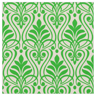 Tecido Padrão de Deco de Arte 01 - Verde limão Escuro em 