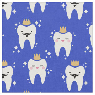 Tecido Padrão de Dente do Rei e da Rainha