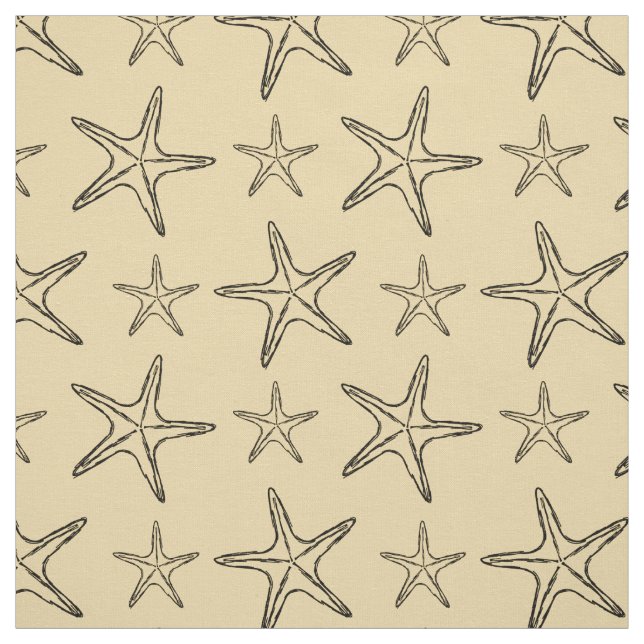 Tecido Padrão de desenho do Starfish (Modelo)