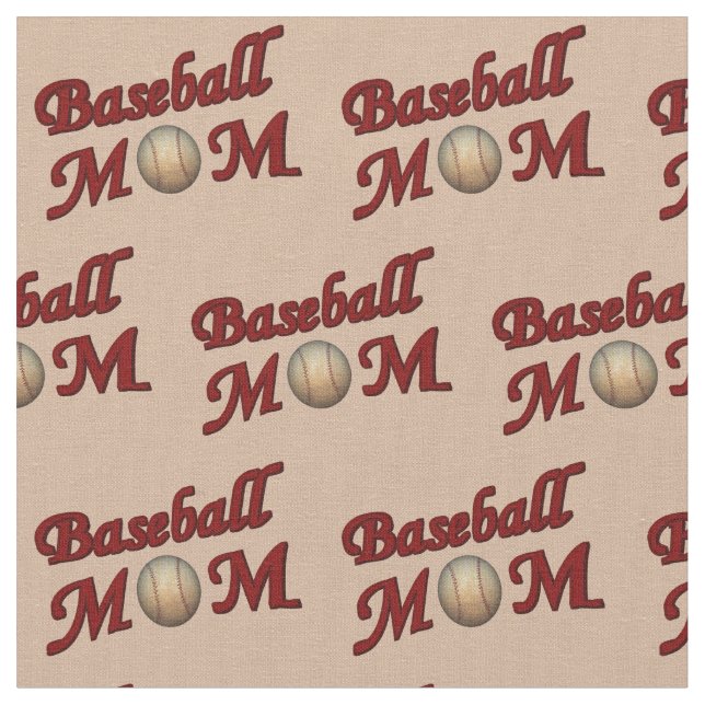 Tecido Padrão de Design de Baseball Mãe (Detalhe)