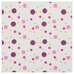 Tecido Padrão de design de pontos violeta e rosa no teci