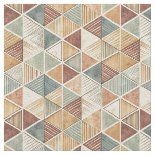 Tecido Padrão de Design de Triângulo Geométrico Abstrato