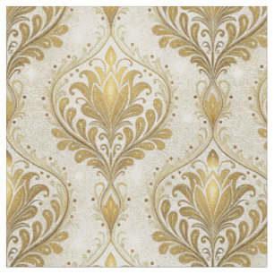 Tecido Padrão de Design Floral com Impressão de Damasco e