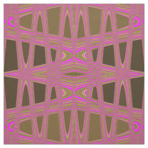 Tecido Padrão de Diamante Castanho Zigzag cor-de-rosa par