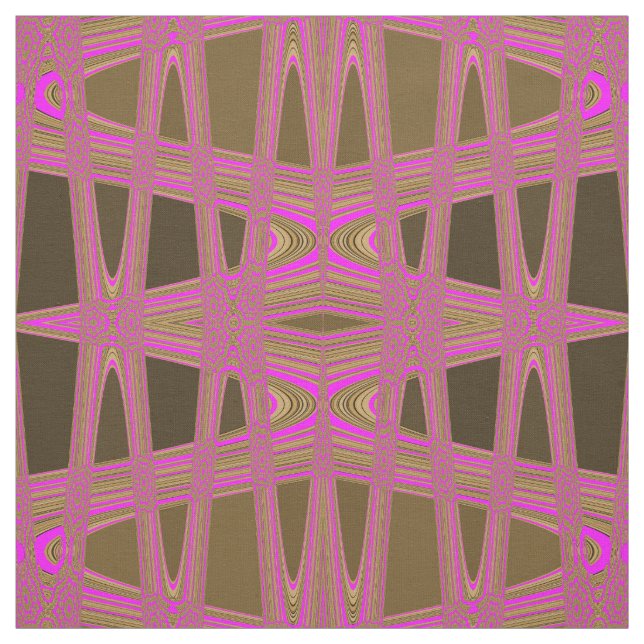 Tecido Padrão de Diamante Castanho Zigzag cor-de-rosa par (Modelo)