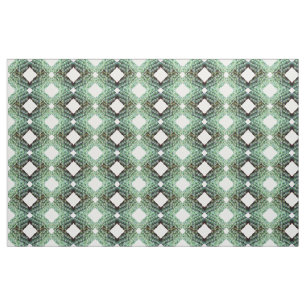 Tecido padrão de diamante de cacto de barril verde