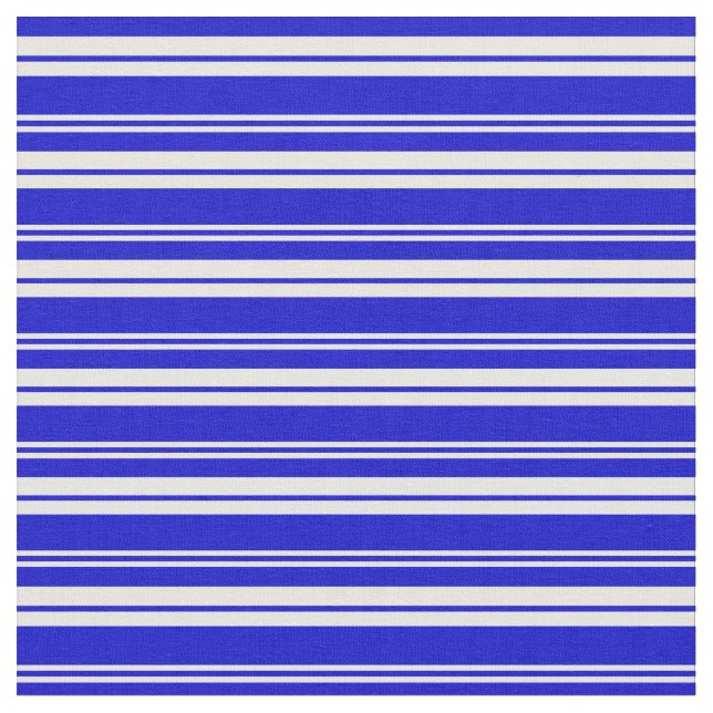 Tecido Padrão de distribuição colorida branco e azul (Detalhe)