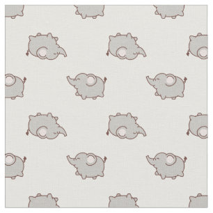 Tecido Padrão de Elefante Gordo