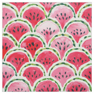 Tecido Padrão de escala de Fruta WATERMELON MERMAID