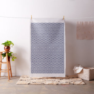 Tecido Padrão de Escala de Peixes de Koinobori Azul Orien