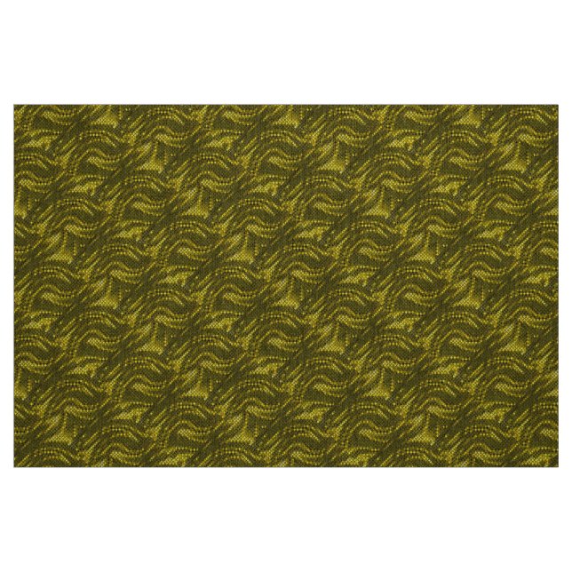 Tecido Padrão de espiral abstrato amarelo (Fat Quarter)