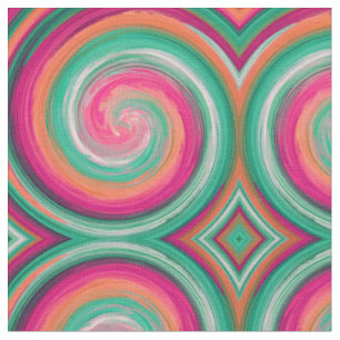 Tecido Padrão de espiral abstrato nº 5