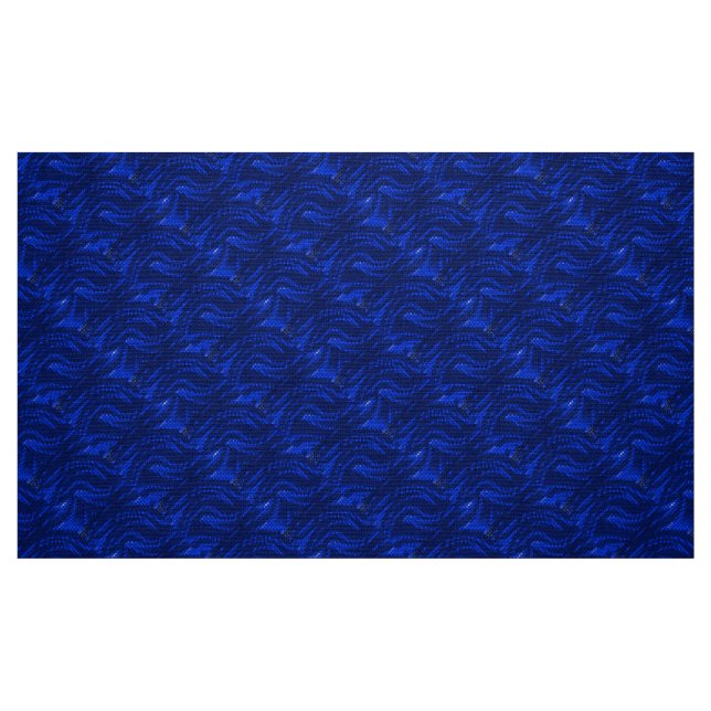 Tecido Padrão de espiral azul abstrato (Fat Quarter)