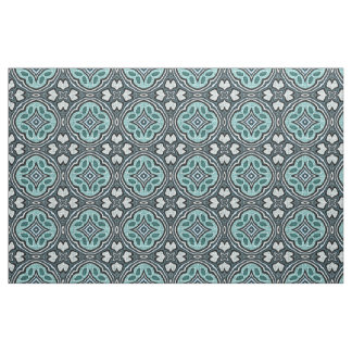Tecido Padrão de Estilo Batik Bali Azul Turquesa Água
