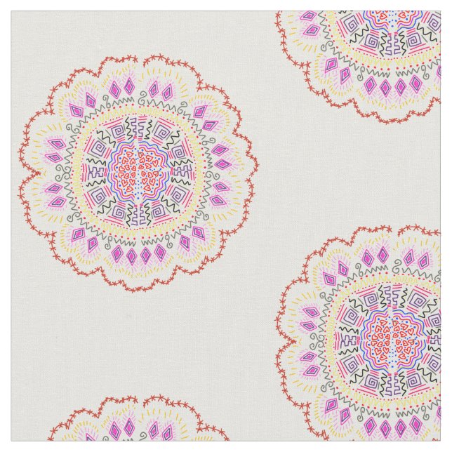 Tecido padrão de estilo de flor (Detalhe)