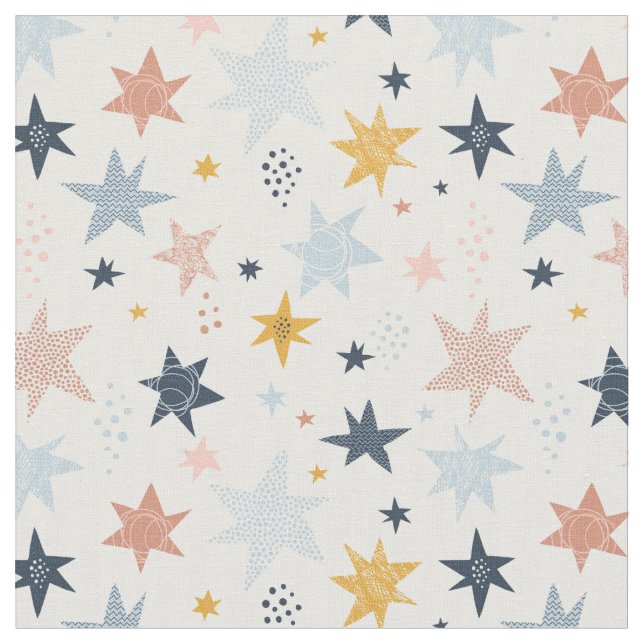 Tecido Padrão de estrela divertida (Detalhe)