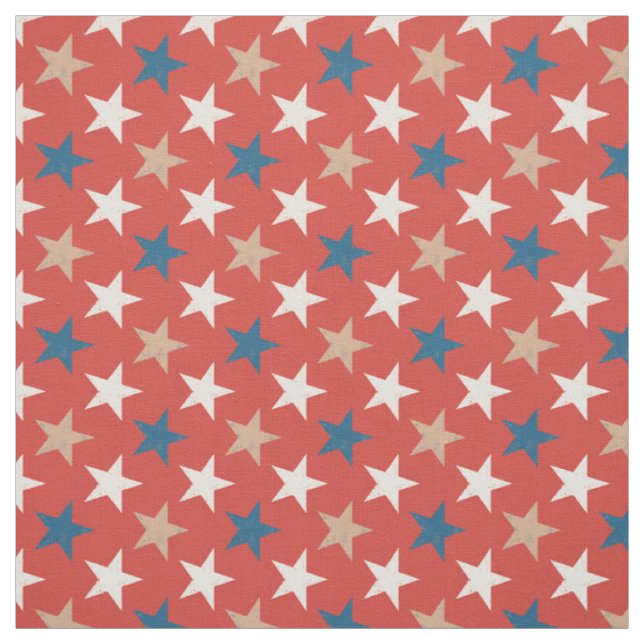 Tecido Padrão de Estrelas Patrióticas Americanas (Modelo)