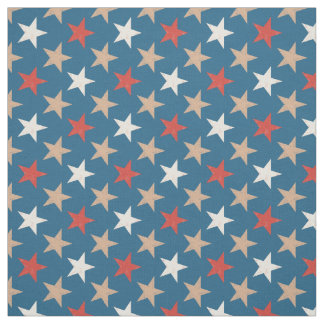 Tecido Padrão de Estrelas Patrióticas Americanas
