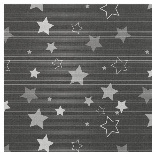 Tecido Padrão de estrelas pretas (Detalhe)