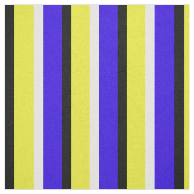 Tecido Padrão de Faixa Azul Amarelo (Modelo)