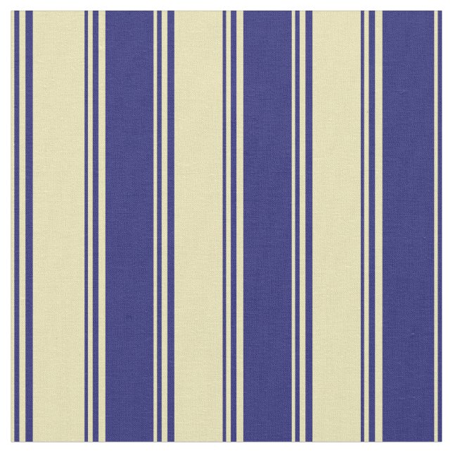 Tecido Padrão de Faixa Azul de Tan e Meia-Noite (Detalhe)