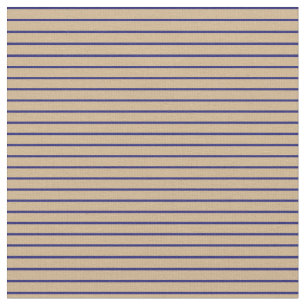 Tecido Padrão de Faixa Azul de Tan e Meia Noite