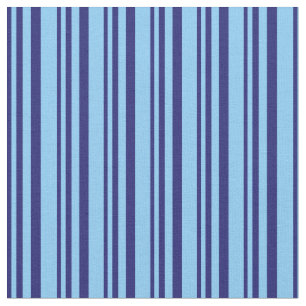 Tecido Padrão de Faixa Azul e Azul do Céu Claro