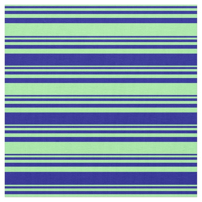 Tecido Padrão de Faixa Azul Verde e Escuro (Detalhe)