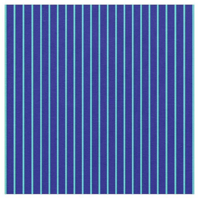 Tecido Padrão de Faixa de Cor Azul e Turquesa (Detalhe)