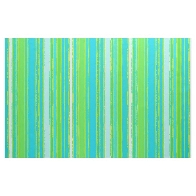 Tecido Padrão de Faixa de Tendência das Turquesas de Aqua (Fat Quarter)