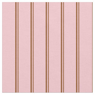 Tecido Padrão de Faixa Marrom e Rosa