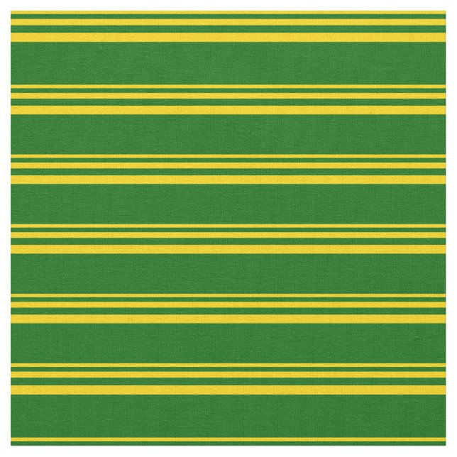 Tecido Padrão de Faixa Verde Amarelo e Escuro (Detalhe)