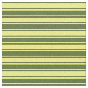 Tecido Padrão de Faixa Verde Azul Escuro e Amarelo