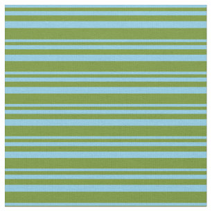 Tecido Padrão de faixas coloridas azul-céu e verde