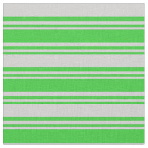 Tecido Padrão de faixas coloridas de Cinza verde limão e