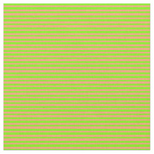 Tecido Padrão de faixas coloridas de salmão verde e claro