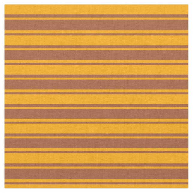 Tecido Padrão de faixas coloridas Sienna e Laranja (Detalhe)