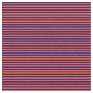 Tecido Padrão de faixas coloridas vermelho e azul
