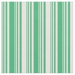 Tecido Padrão de faixas de cor verde e branca
